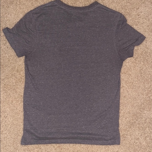 Gray three button cut men’s T-shirt - Picture 2 of 3